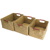 Seagrass tissé panier de rangement panier de fleurs support de rangement plante Pot blanchisserie organisateur sac décor