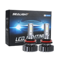 SEALIGHT S1 Voiture CSP LED Ampoules de phares H11 H4 H7 9005 9006 Phares antibrouillard à faible faisceau 80W 6000LM 60