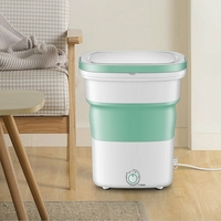 Seau semi-automatique de machine à laver de vêtements dUltrasoni de blanchisserie pliante portative de 220V