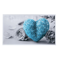 Section dimage sans cadre Autocollant mural 45x80cm de tatouage mural de motifs de motifs bleus confortables