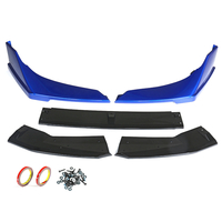 Sedan 4 Door Pare-chocs avant Lip Protector Body Spoiler Blue 5PCs pour Honda Civic 2019-2020