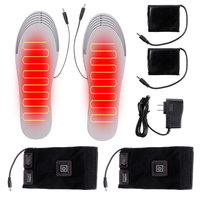 Semelles chauffantes électriques chaussettes de chaussures bluetooth chauffe-pieds chauffe-hiver coussin chaud