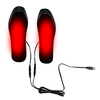 Semelles chauffantes électriques USB Chaussettes Chaussettes Chauffe-pieds Coussin chauffant dhiver chaud