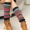 Senshoes Vintage Couleur Rayé Fashion Piles Chaussettes Bottes Leggings Jambes Coréenne