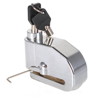 Serrure de disque de roue de moto 6mm super solide avec alarme C