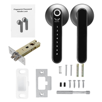 Serrure de porte à clé intelligente empreinte digitale bluetooth mot de passe écran tactile coffre-fort dentrée à l