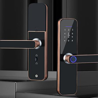 Serrure de porte intelligente empreinte digitale sans clé multifonction déverrouillage numérique pêne dormant Bluetooth