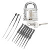 Serrure mini serrure ensemble outil serrure serrure outils serrure de formation + jeu de clés ensemble avec extracteur d
