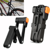 Serrure de bicyclette antivol pliante serrure de mot de passe serrure en alliage daluminium pour serrure de vélo él