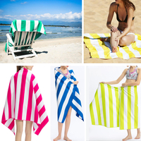 Serviette de plage en microfibre Serviette de bain absorbante à séchage rapide pour le camping