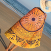 Serviette de plage indienne de femme de mandala Couvercle de mur de hippie Couvre-lit de bohème Tapis de décoration de d