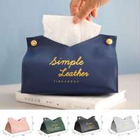 Serviette en cuir PU Serviette Serviette Porte-Mouchoirs Conteneur Boîte Papier Porte-Mouchoirs Cas