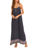 Sexy Women Spaghetti Strap Backless Summer Printed Maxi Robes