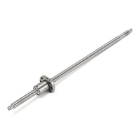 SFU1204 400mm Vis À Billes Avec Écrou À Bille Simple SFU1204 Pour BK / BF10 Pièces De CNC de terminal