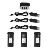SG106 Quadricoptère RC Pièce détachée Chargeur secteur EU 3.7V 1600mah Jeu de câbles de chargement USB