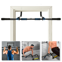 SGODDE 85CM barre de traction de cadre de porte réglable barre de traction 100KG sans vis robuste avec mousse pour entra