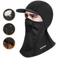 SGODDE Hiver Multifonctionnel Thermique Cagoule Visage Cou Protecteur Coupe-Vent Chapeau Vélo Électrique Vélo Scooter Mo