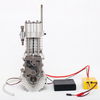 SH 12 Mini Moteur À Essence Modèle Éducatif Moteur Jouet Science Expérience Kit Ensemble