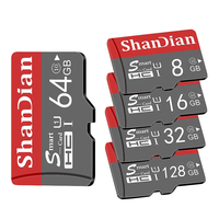 ShanDian Haute Vitesse 8 Go-256 Go Classe 10 Carte Mémoire SD/TF Flash Lecteur avec Adaptateur de Carte pour iPhone 12 P