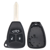 Shell principal de cas fob à distance de 3 boutons de voiture avec la lame non-découpée A48 pour Chrysler Dodge