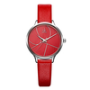 SHENGKE SK K0116 Mode Simple Cadran Brillant Bracelet En Cuir Femmes Montre À Quartz