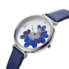 SHENGKE SK K0123 Feuilles Motif Cristal Fleurs Mode Féminine Élégant Femmes Dames En Cuir Quartz Montre