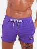 Short à cordon de serrage à séchage rapide de couleur unie pour homme
