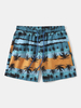 Short à taille élastique avec cordon de serrage de style hawa en pour hommes