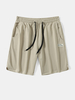 Short à taille élastique avec cordon de serrage pour hommes