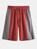 Short 100% coton à taille élastique pour hommes