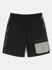Short cargo à cordon de serrage pour homme Longueur à imprimé floral patchwork