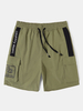 Short cargo décontracté avec cordon de serrage pour homme