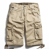 Short cargo de lavage en pur coton de grande taille en plein air Shorts pour hommes occasionnels multi-poches