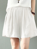 Short décontracté en coton avec poche à taille élastique
