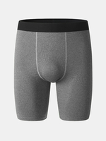Short de fitness sport taille mi-haute respirant à séchage rapide extensible pour hommes