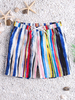 Short de plage hawa en à séchage rapide pour femmes,  bande Colorful