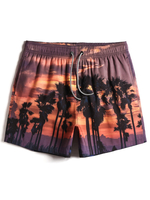 Short de plage pour hommes avec cordon de serrage à la taille