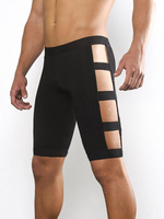 Short de Sport Slim Stretch Découpé sur le Côté pour Homme