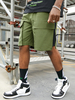 Short de travail 100% coton à plusieurs poches avec cordon de serrage à la taille élastique pour homme