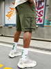 Short de travail 100% coton à poches multiples avec cordon de serrage à la taille élastique pour homme