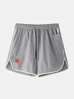 Short en coton à taille élastique pour hommes