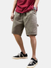 Short en coton uni à poches multiples en coton pour hommes