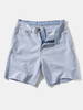 Short en jean avec poches zippées de couleur claire pour hommes