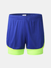 Shorts de plage extensibles à deux couches pour hommes