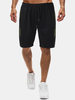 Shorts de poche à cordon de serrage à taille élastique pour hommes