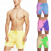 Shorts de plage à changement de couleur hommes natation planche de surf maillots de bain shorts de décoloration à séchag