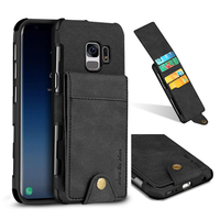 SHS Linen Motif Multi-carte Slot Housse de protection pour Samsung Galaxy S9