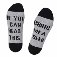 Si vous pouvez lire ce coton chaussettes Funny Letterr imprimé chaussettes tube moyen