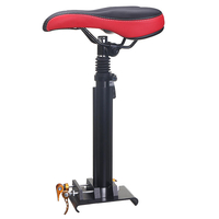 Siège de selle pliable réglable noir et rouge pour Ninebot Scooter électrique KickScooter ES1 ES2 ES3 ES4