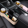 Siège de voiture boîte de rangement multifonction USB charge en cuir voiture tasse deau support de téléphone